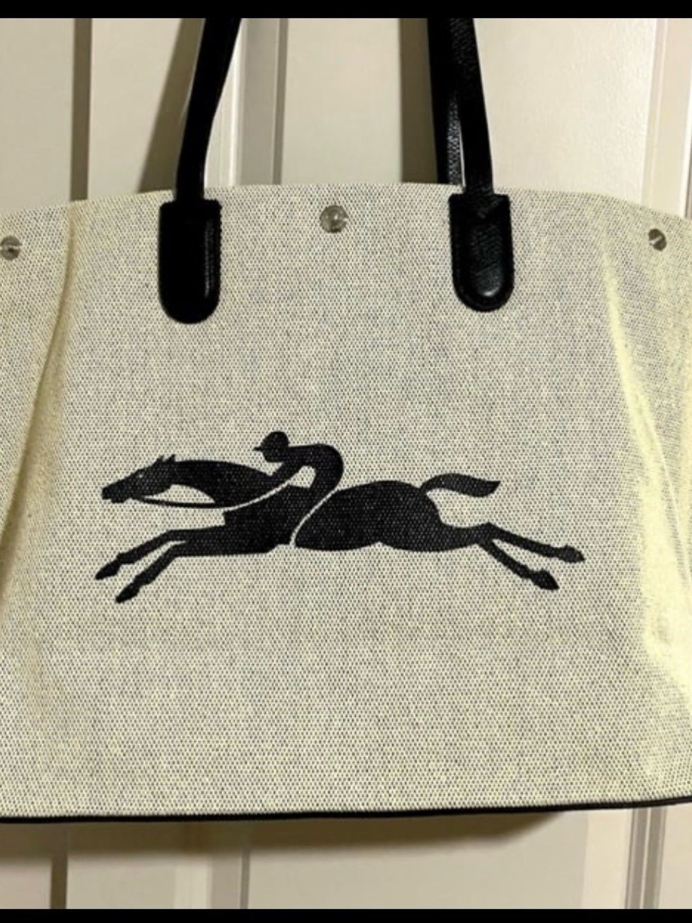 Longchamp Essential Toile Large Canvas Tote